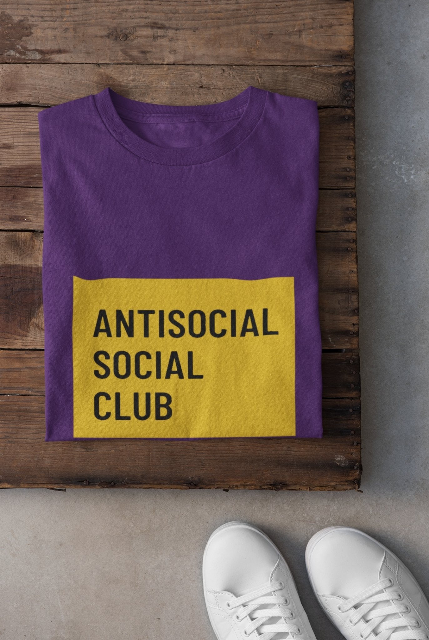 Antisocial Social Club Mens Half Sleeves T-shirt- FunkyTeesClub - Funky Tees Club