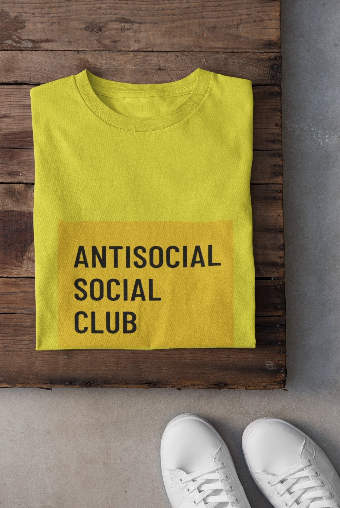 Antisocial Social Club Mens Half Sleeves T-shirt- FunkyTeesClub - Funky Tees Club
