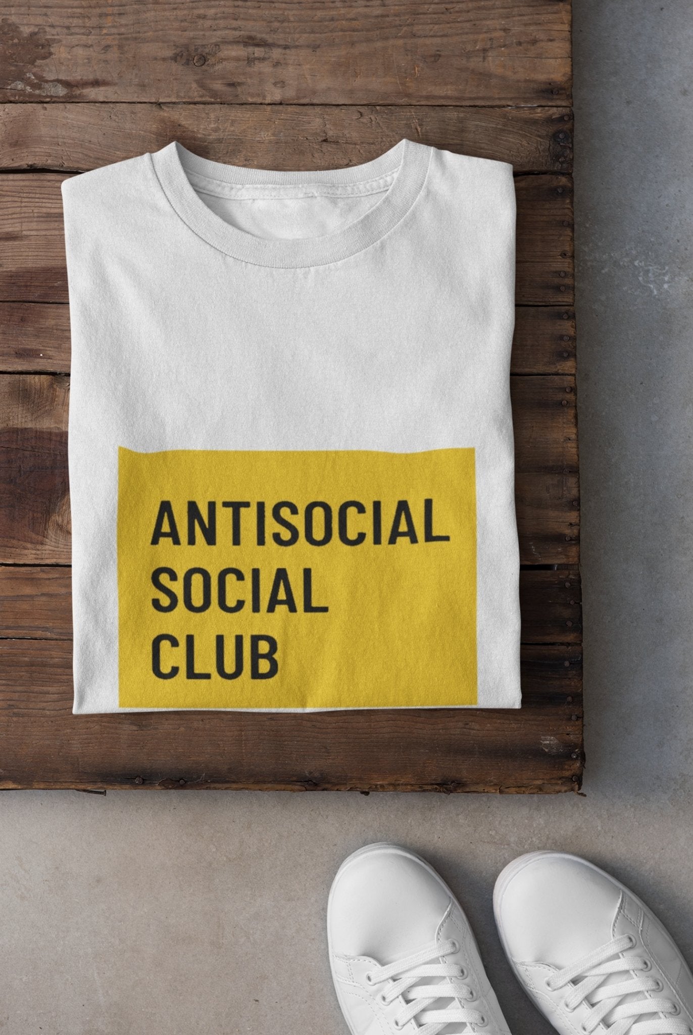 Antisocial Social Club Mens Half Sleeves T-shirt- FunkyTeesClub - Funky Tees Club