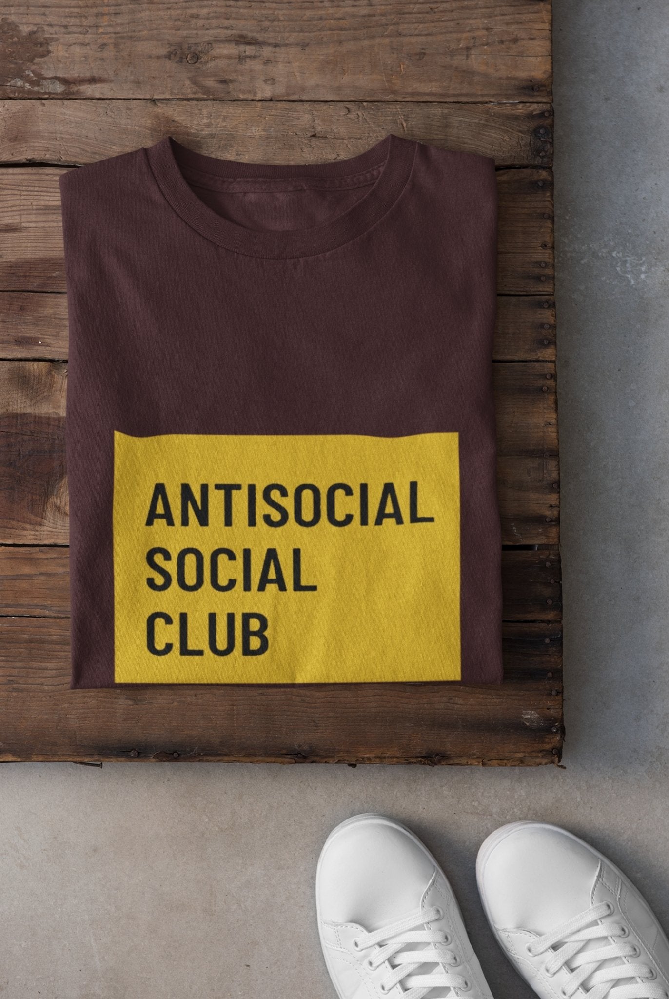 Antisocial Social Club Mens Half Sleeves T-shirt- FunkyTeesClub - Funky Tees Club