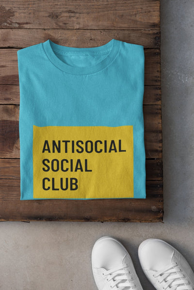 Antisocial Social Club Mens Half Sleeves T-shirt- FunkyTeesClub - Funky Tees Club
