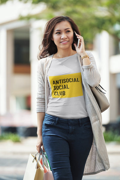 Antisocial Social Club Women Half Sleeves T-shirt- FunkyTeesClub - Funky Tees Club