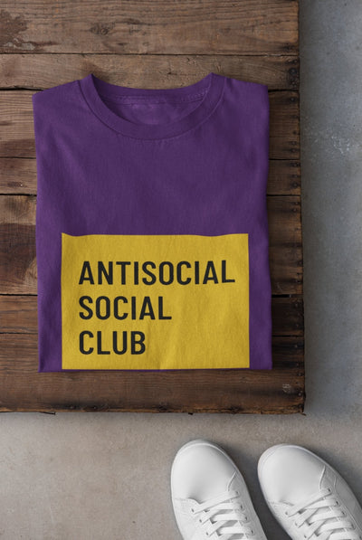 Antisocial Social Club Women Half Sleeves T-shirt- FunkyTeesClub - Funky Tees Club