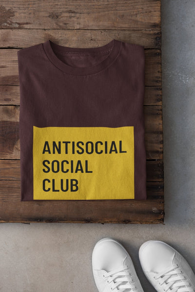 Antisocial Social Club Women Half Sleeves T-shirt- FunkyTeesClub - Funky Tees Club