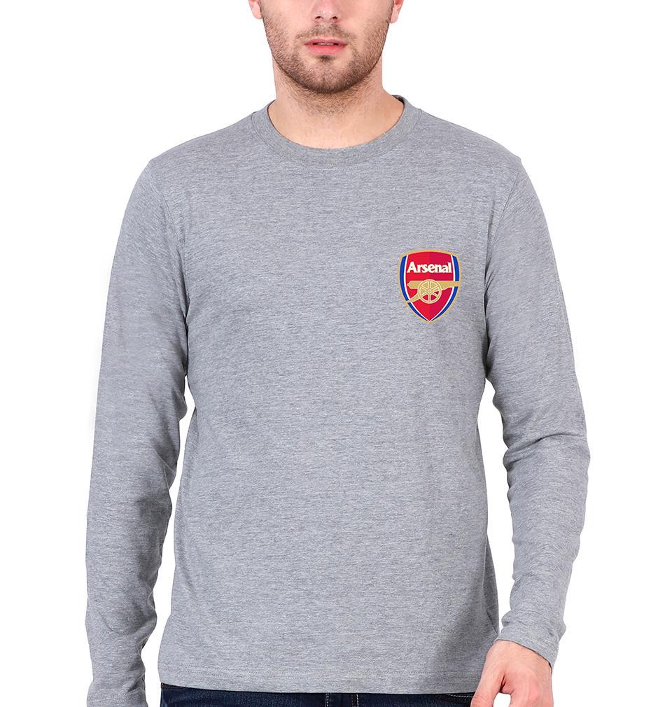 Arsenal Logo Men Full Sleeves T-Shirts-FunkyTeesClub - Funky Tees Club