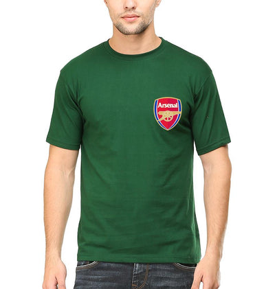 Arsenal Logo Men Half Sleeves T-Shirts-FunkyTeesClub - Funky Tees Club