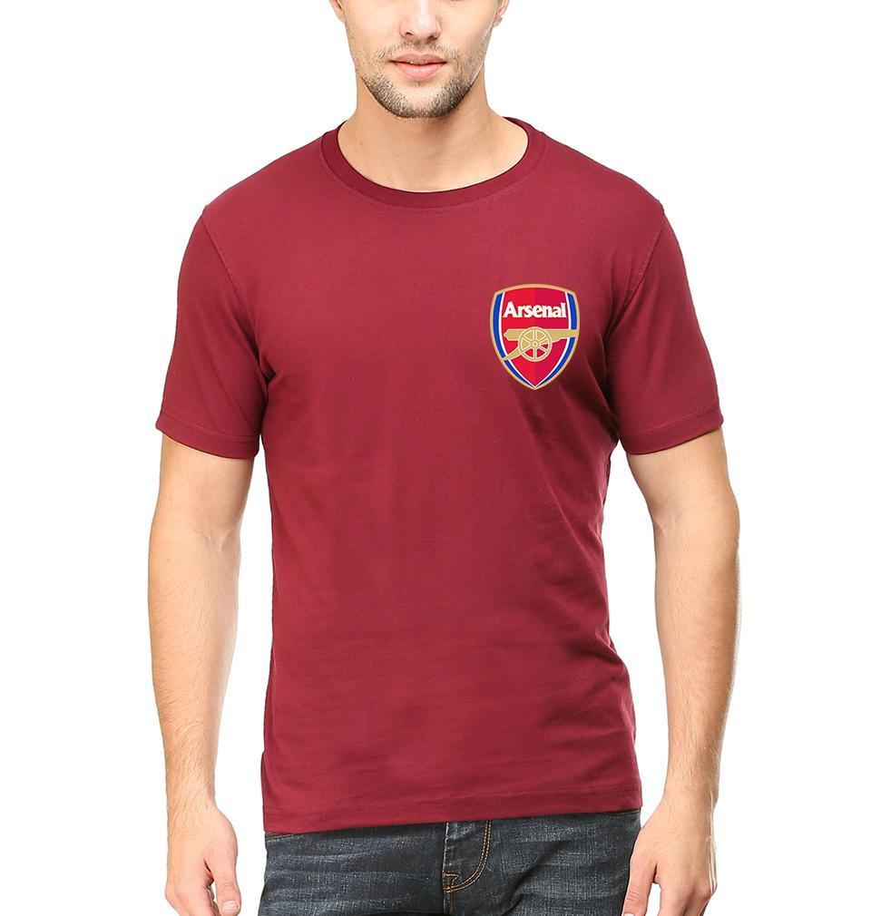 Arsenal Logo Men Half Sleeves T-Shirts-FunkyTeesClub - Funky Tees Club
