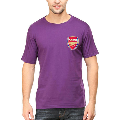 Arsenal Logo Men Half Sleeves T-Shirts-FunkyTeesClub - Funky Tees Club