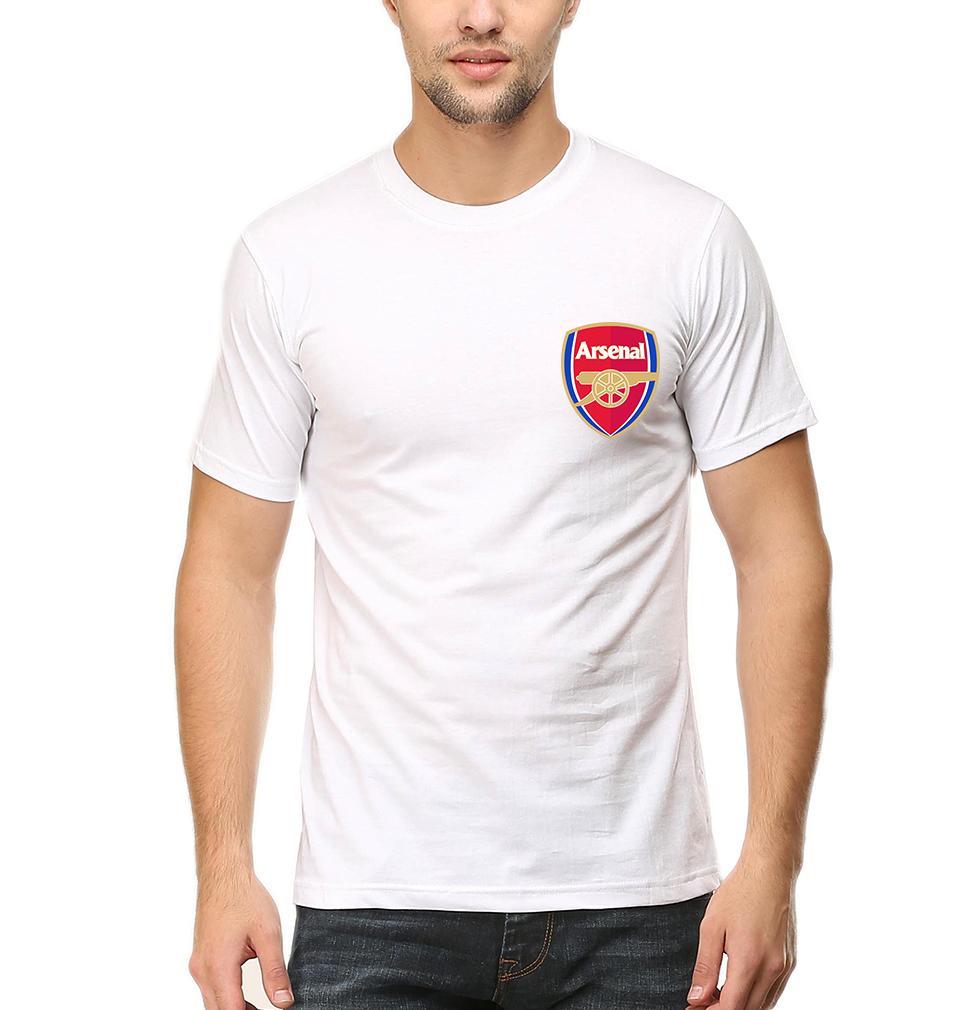Arsenal Logo Men Half Sleeves T-Shirts-FunkyTeesClub - Funky Tees Club