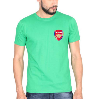 Arsenal Logo Men Half Sleeves T-Shirts-FunkyTeesClub - Funky Tees Club