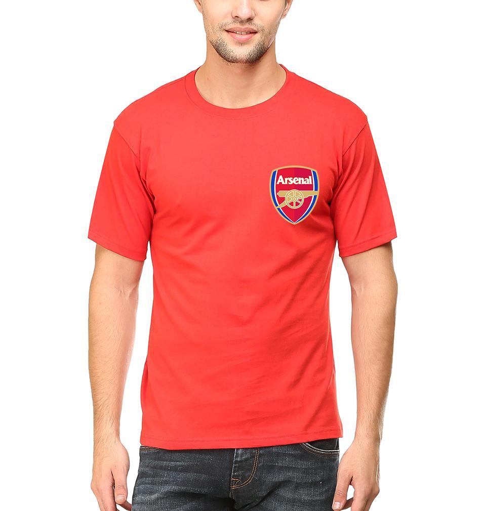 Arsenal Logo Men Half Sleeves T-Shirts-FunkyTeesClub - Funky Tees Club