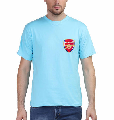 Arsenal Logo Men Half Sleeves T-Shirts-FunkyTeesClub - Funky Tees Club
