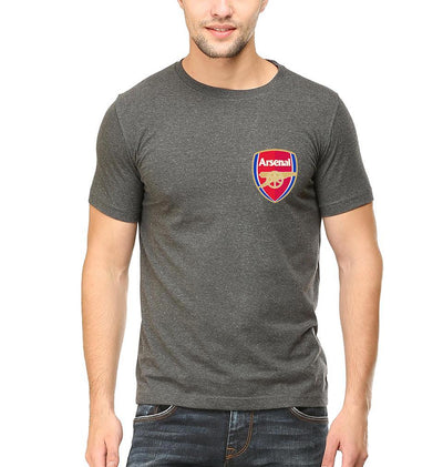 Arsenal Logo Men Half Sleeves T-Shirts-FunkyTeesClub - Funky Tees Club