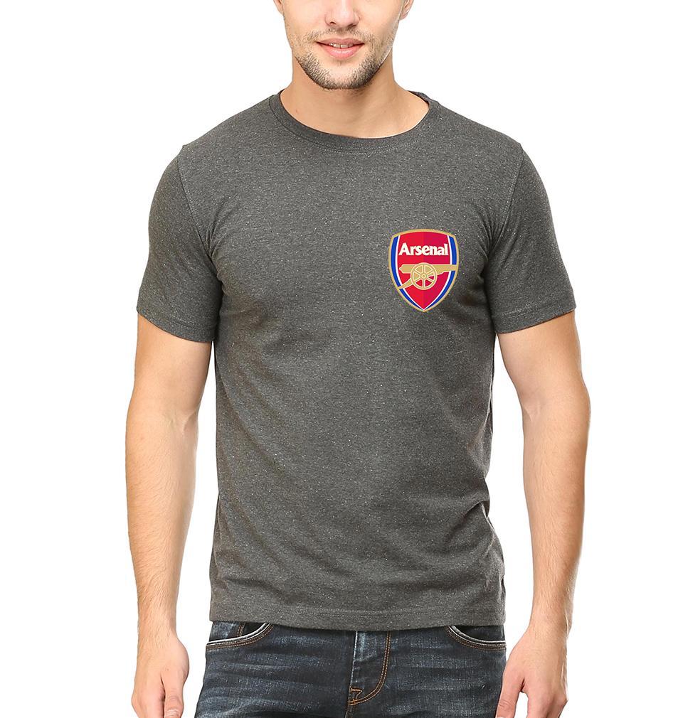 Arsenal Logo Men Half Sleeves T-Shirts-FunkyTeesClub - Funky Tees Club