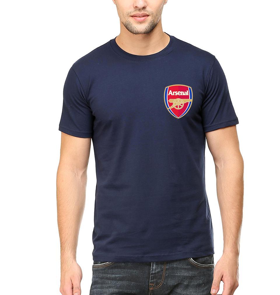 Arsenal Logo Men Half Sleeves T-Shirts-FunkyTeesClub - Funky Tees Club