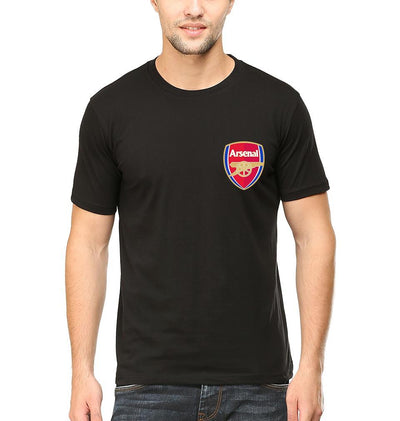 Arsenal Logo Men Half Sleeves T-Shirts-FunkyTeesClub - Funky Tees Club