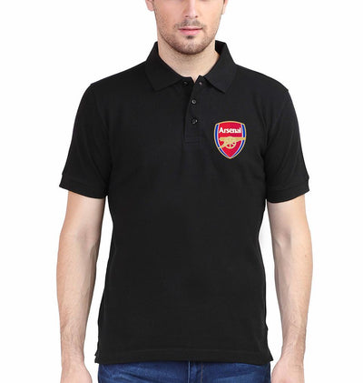 Arsenal Logo Men Polo Half Sleeves T-Shirts-FunkyTeesClub - Funky Tees Club