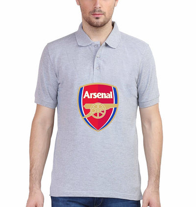 Arsenal Logo Men Polo Half Sleeves T-Shirts-FunkyTeesClub - Funky Tees Club
