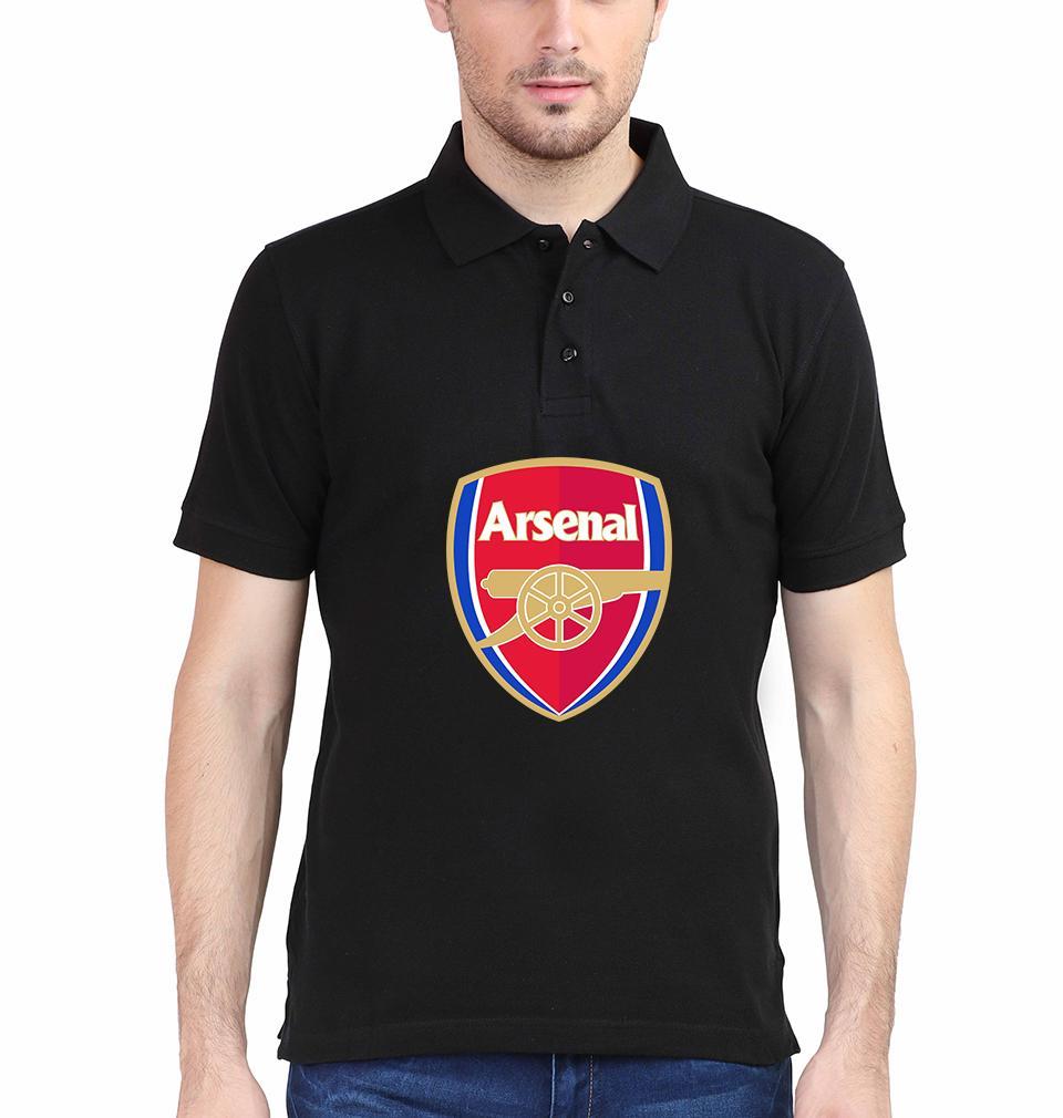 Arsenal Logo Men Polo Half Sleeves T-Shirts-FunkyTeesClub - Funky Tees Club