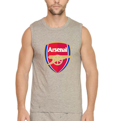 Arsenal Men Gym Vest-FunkyTeesClub - Funky Tees Club