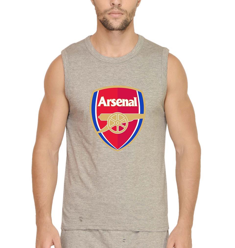 Arsenal Men Gym Vest-FunkyTeesClub - Funky Tees Club
