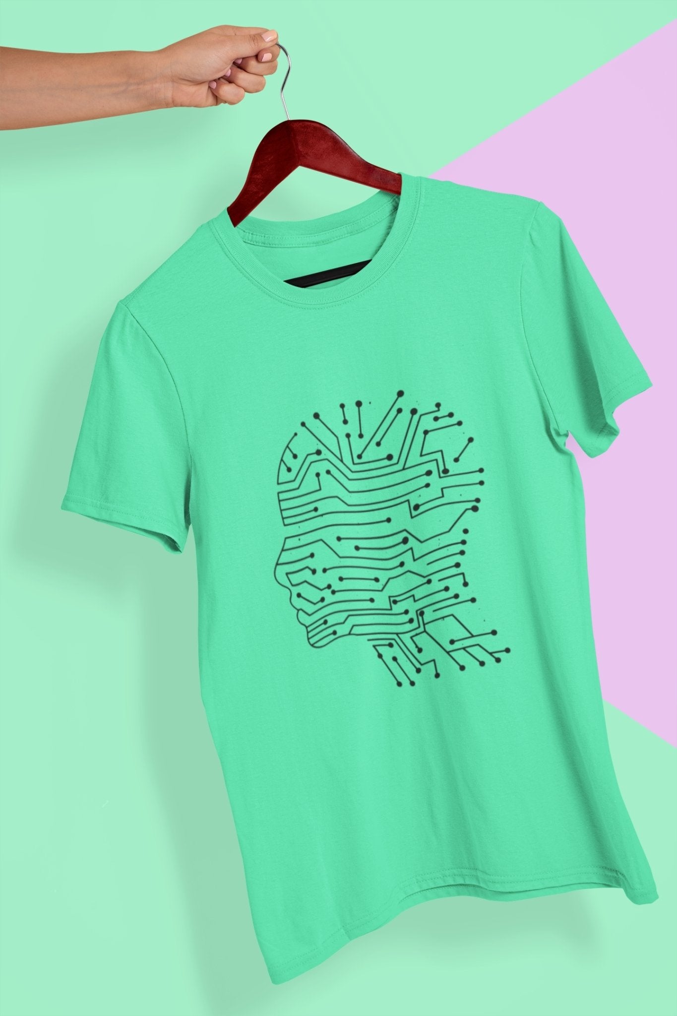 Artificial Intelligence Mens Half Sleeves T-shirt- FunkyTeesClub - Funky Tees Club