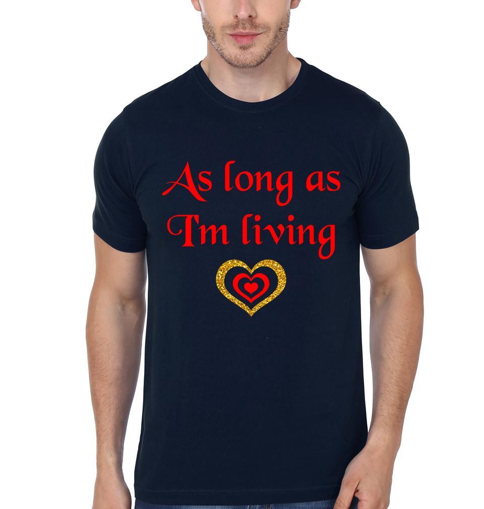 As Long As I'M Living Your Baby I'll Be Father and Son Matching T-Shirt- FunkyTeesClub - Funky Tees Club