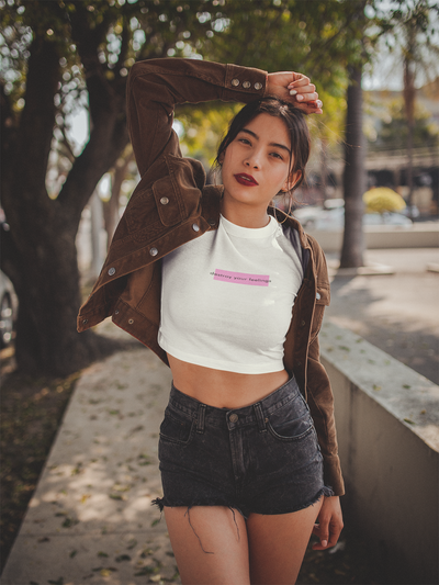 Destroy Your Feelings Minimals Women Crop Top- FunkyTeesClub