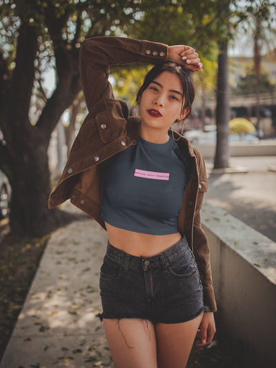 Destroy Your Feelings Minimals Women Crop Top- FunkyTeesClub