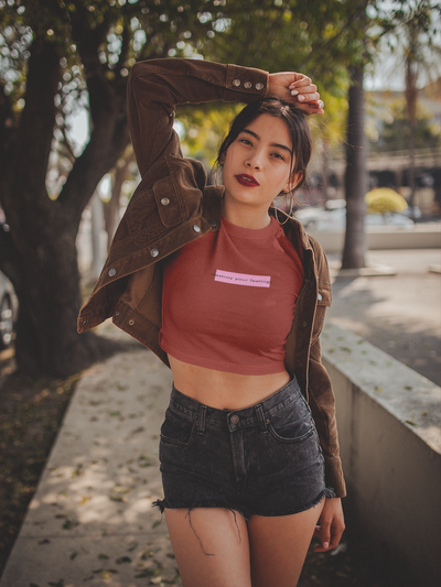 Destroy Your Feelings Minimals Women Crop Top- FunkyTeesClub
