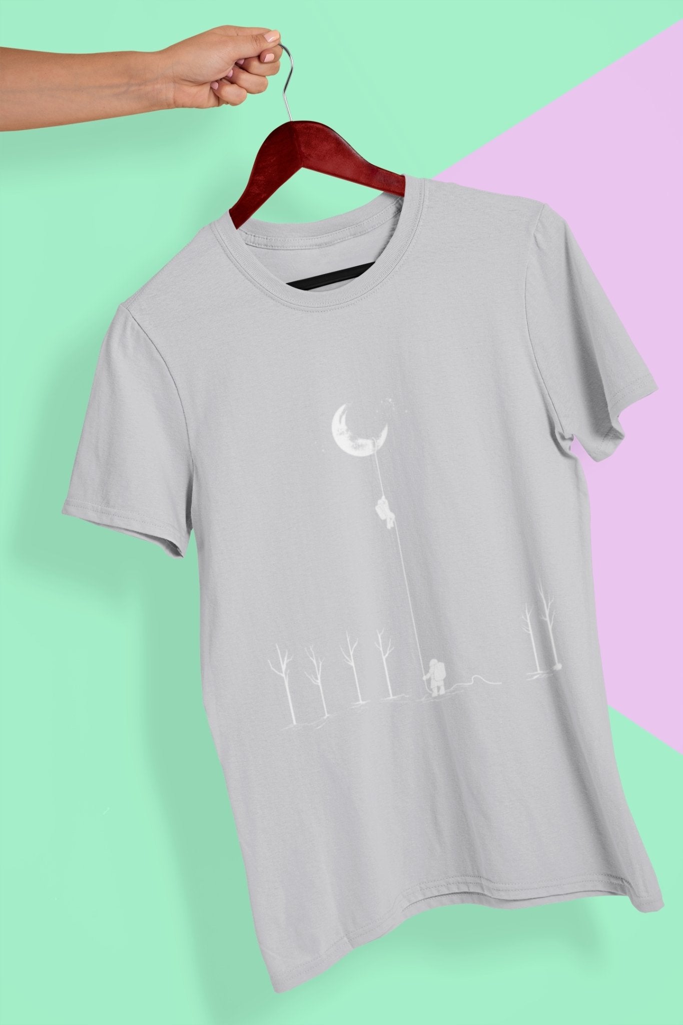 Astronaut in Space Mens Half Sleeves T-shirt- FunkyTeesClub - Funky Tees Club