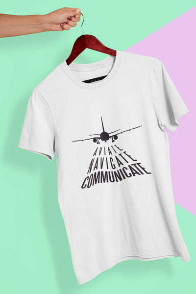 Aviation Quote Mens Half Sleeves T-shirt- FunkyTeesClub - Funky Tees Club