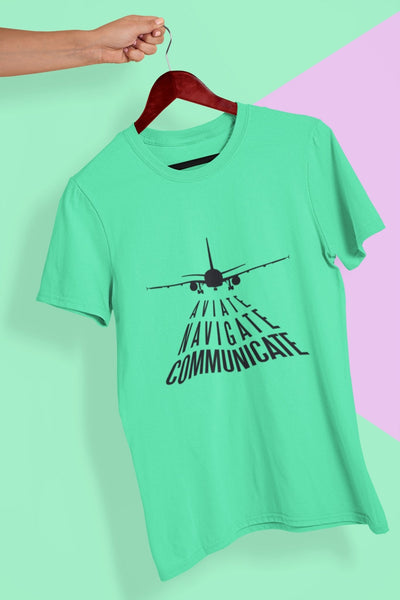 Aviation Quote Mens Half Sleeves T-shirt- FunkyTeesClub - Funky Tees Club