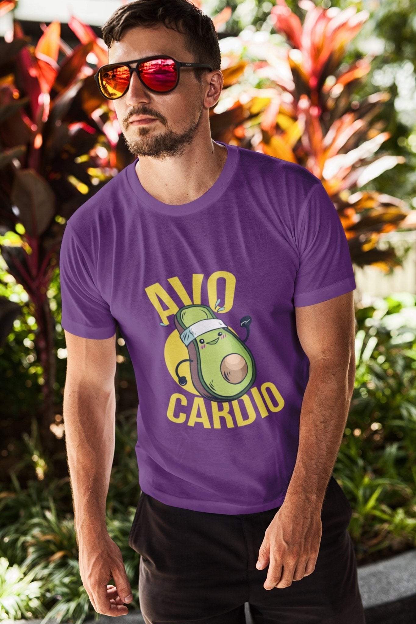 Avo Cardio Mens Half Sleeves T-shirt- FunkyTeesClub - Funky Tees Club