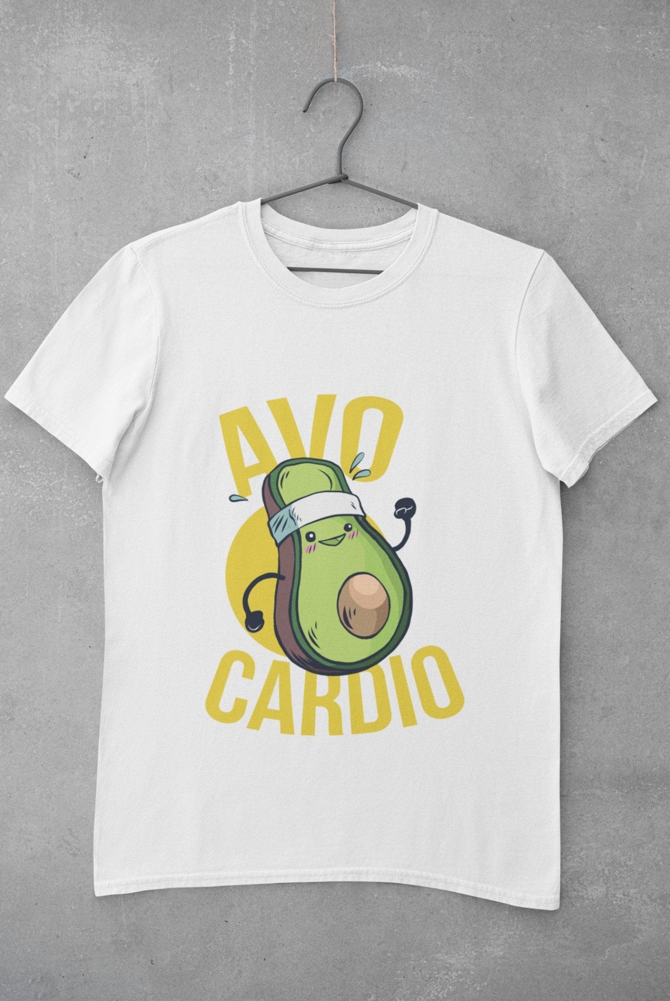 Avo Cardio Women Half Sleeves T-shirt- FunkyTeesClub - Funky Tees Club