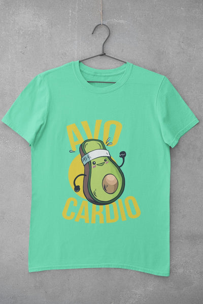 Avo Cardio Women Half Sleeves T-shirt- FunkyTeesClub - Funky Tees Club