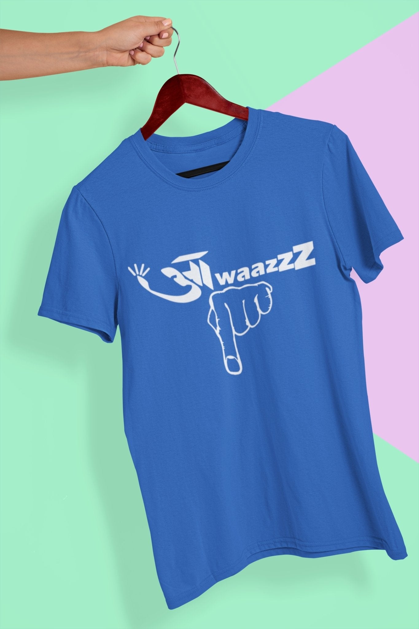 Awazz Mens Half Sleeves T-shirt- FunkyTeesClub - Funky Tees Club