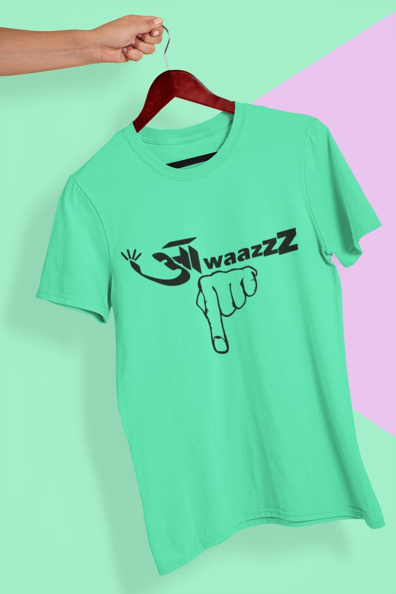 Awazz Mens Half Sleeves T-shirt- FunkyTeesClub - Funky Tees Club