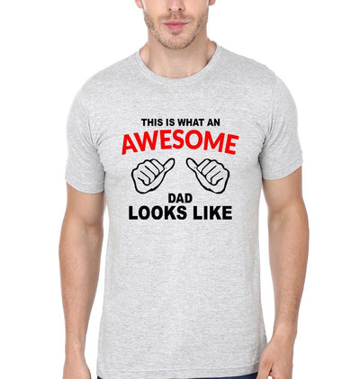 Awesome Dad Look Like Awesome Daughter Look Like Father and Daughter Matching T-Shirt- FunkyTeesClub - Funky Tees Club