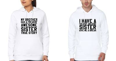 Awesome sister Brother-Sister Hoodies-FunkyTees - Funky Tees Club