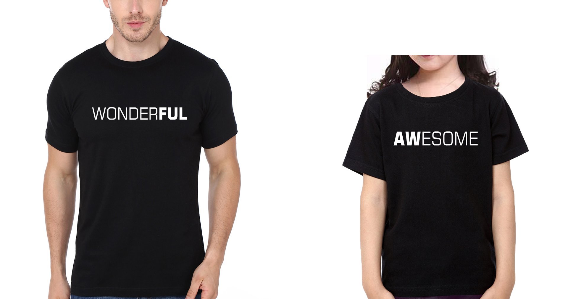 Awesome Wonderful Father and Daughter Matching T-Shirt- FunkyTeesClub - Funky Tees Club