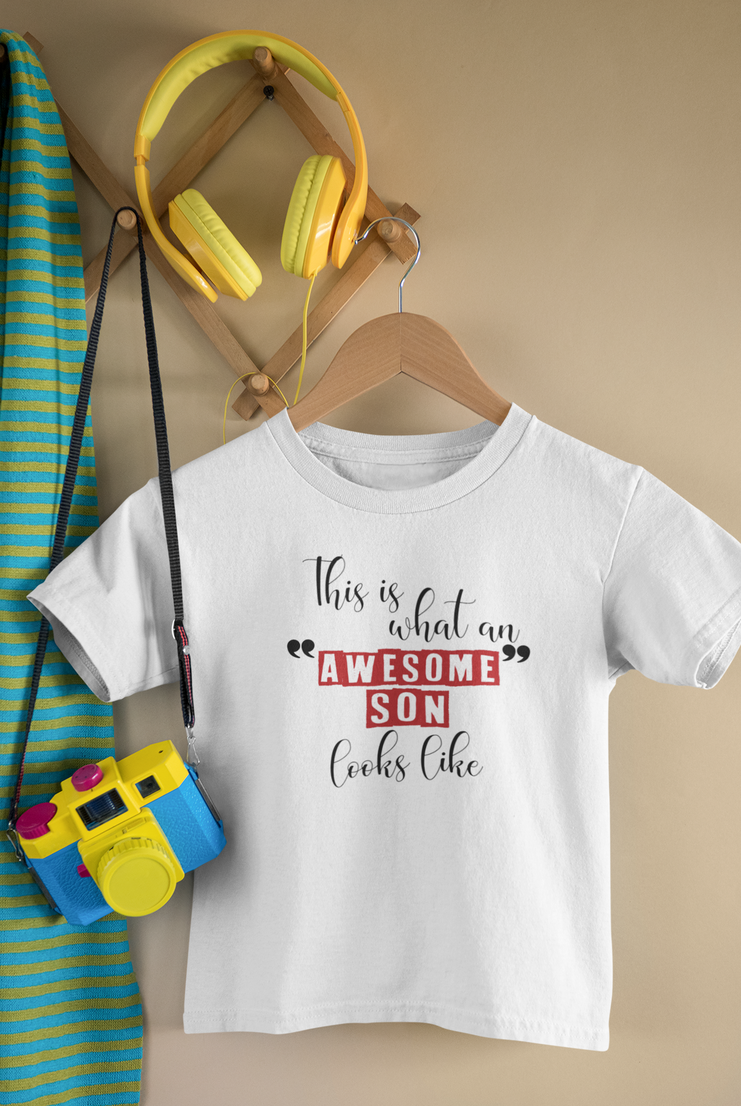 Awesome Dad Father and Son White Matching T-Shirt- FunkyTeesClub