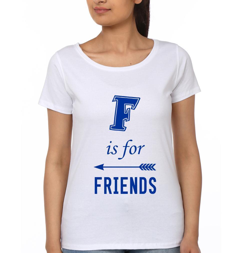 B for Best BFF Half Sleeves T-Shirts-FunkyTees - Funky Tees Club