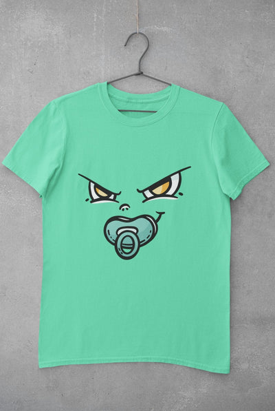 Baby Face Mens Half Sleeves T-shirt- FunkyTeesClub - Funky Tees Club