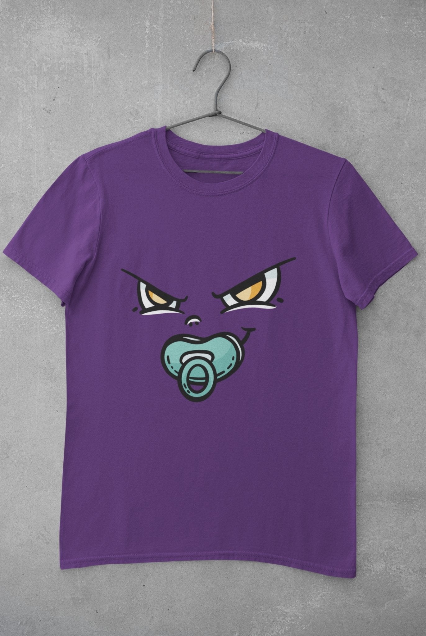 Baby Face Mens Half Sleeves T-shirt- FunkyTeesClub - Funky Tees Club