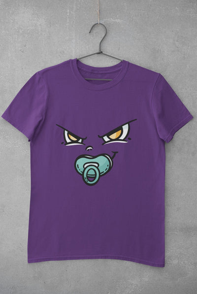Baby Face Mens Half Sleeves T-shirt- FunkyTeesClub - Funky Tees Club