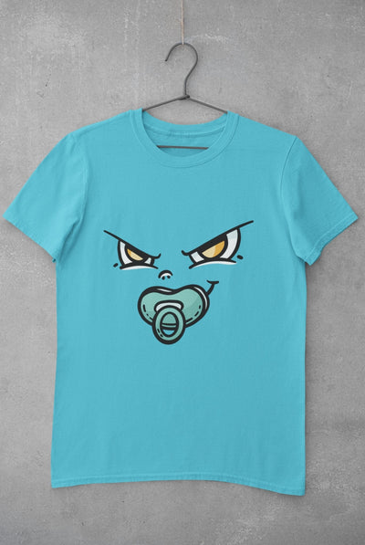 Baby Face Mens Half Sleeves T-shirt- FunkyTeesClub - Funky Tees Club