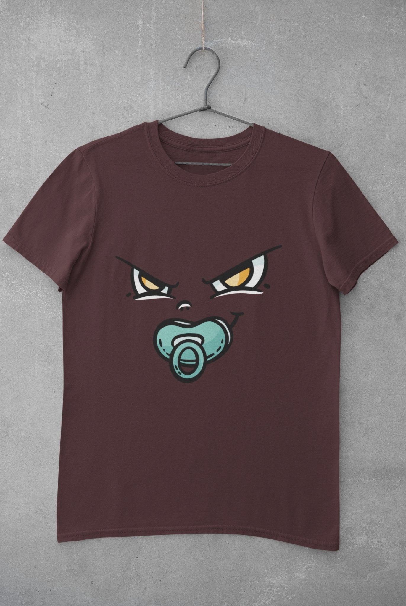 Baby Face Mens Half Sleeves T-shirt- FunkyTeesClub - Funky Tees Club