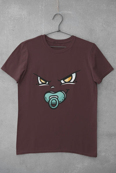 Baby Face Mens Half Sleeves T-shirt- FunkyTeesClub - Funky Tees Club