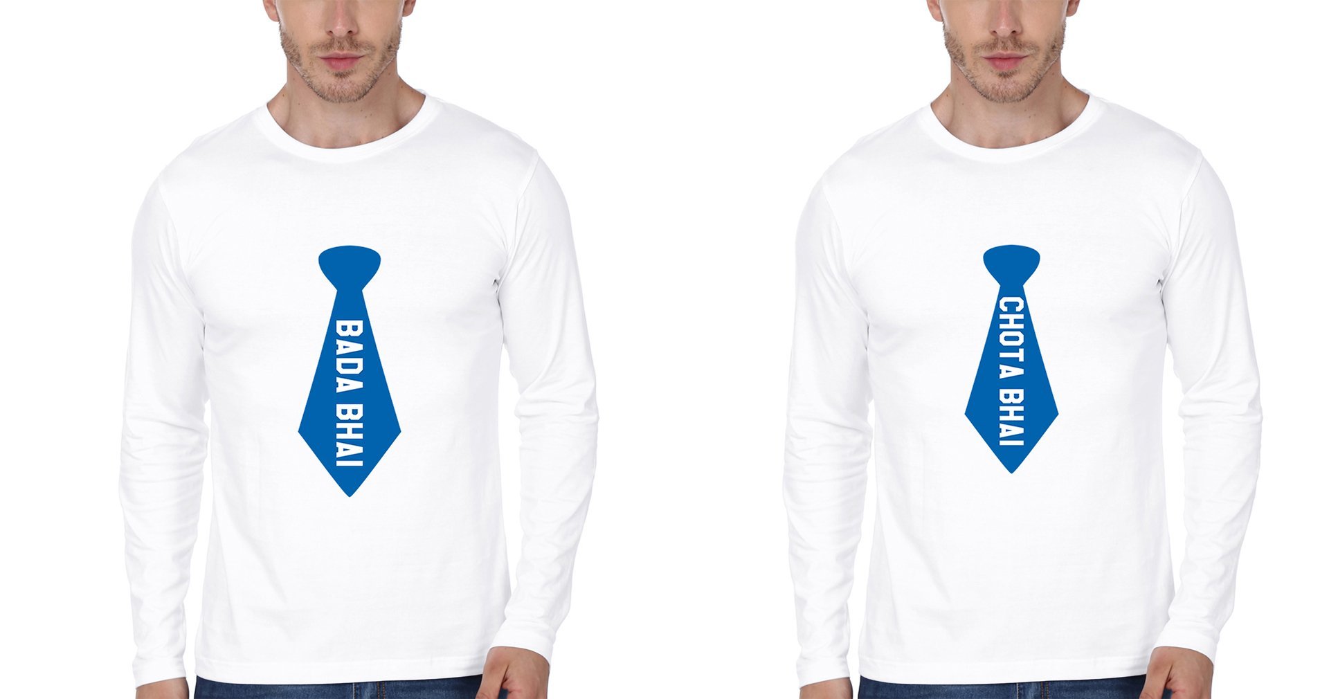 Bada Bhai Chota Bhai Brother-Brother Full Sleeves T-Shirts -FunkyTees - Funky Tees Club